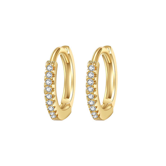 Classic Sapphire Huggie Earrings