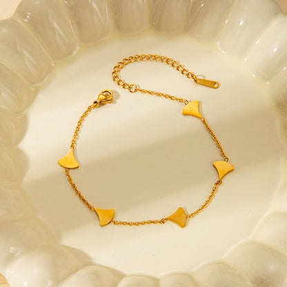 Ginkgo Biloba Station Bracelet