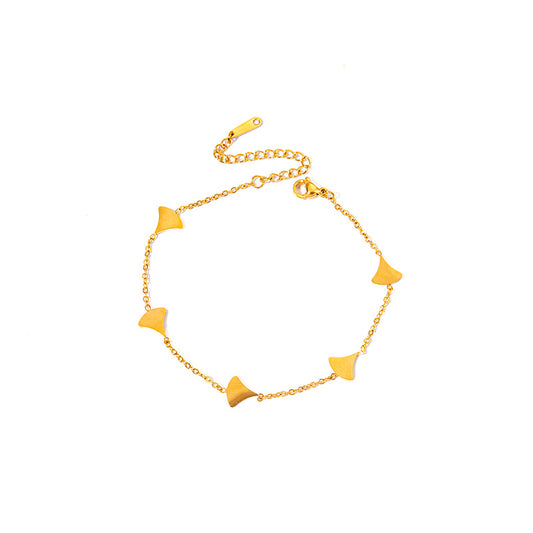 Ginkgo Biloba Station Bracelet