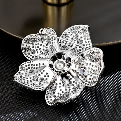 Full Zircon Flourishing Classic Exquisite Brooch