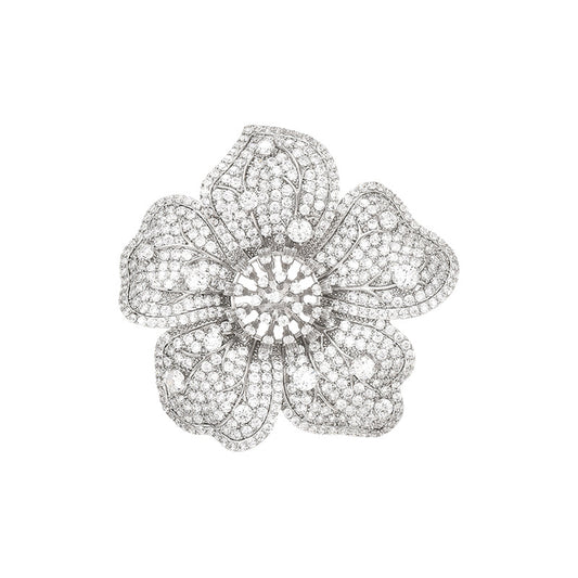 Full Zircon Flourishing Classic Exquisite Brooch