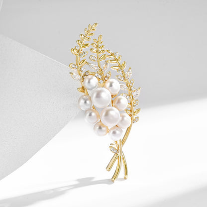 Ears of rice Freshwater Pearl Brooch