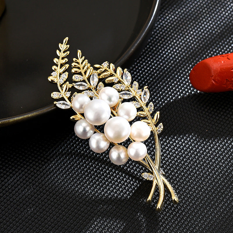 Ears of rice Freshwater Pearl Brooch