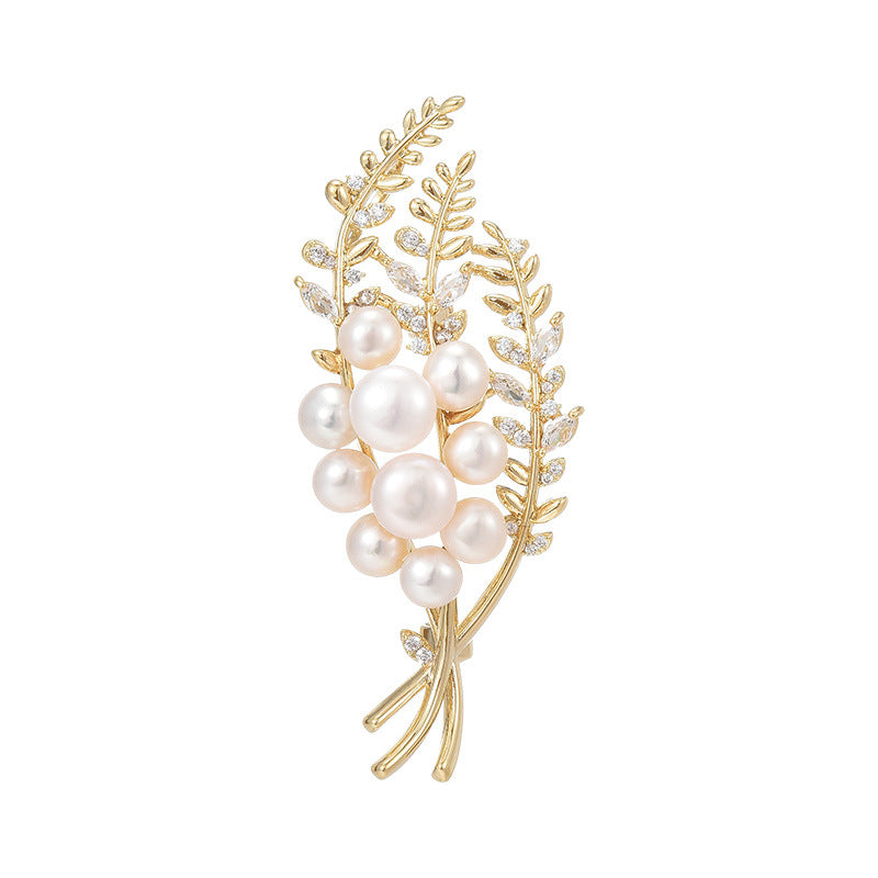 Ears of rice Freshwater Pearl Brooch