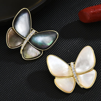 Simple Breaking Cocoon Butterfly Brooch