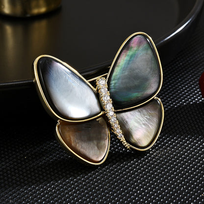 Simple Breaking Cocoon Butterfly Brooch