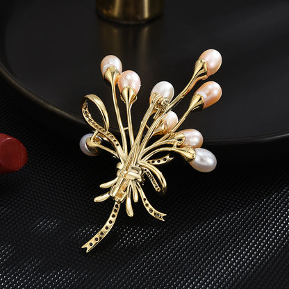 Freshwater Pearl Balloon Brooch