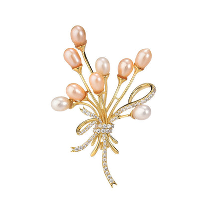 Freshwater Pearl Balloon Brooch