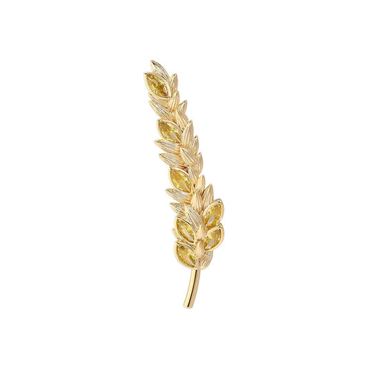 Pastoral Harvest Rice Brooch