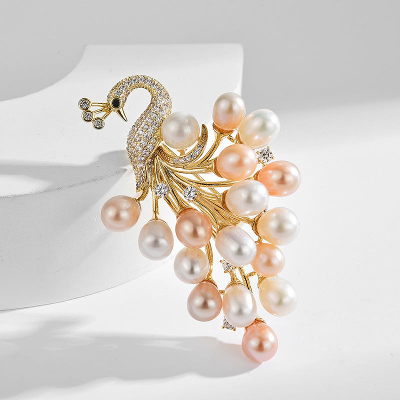 Freshwater Pearl Phoenix Brooch