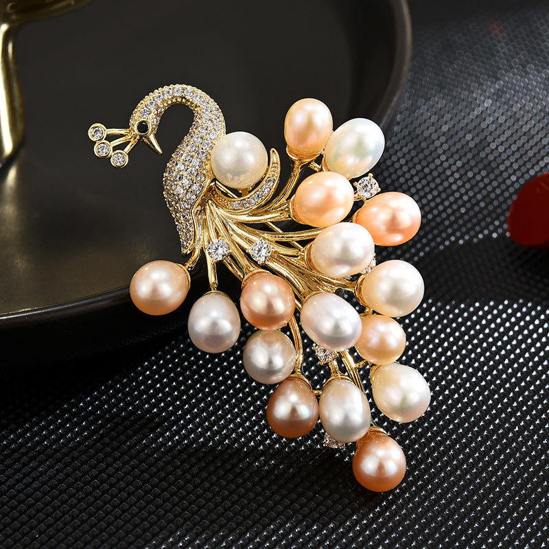 Freshwater Pearl Phoenix Brooch