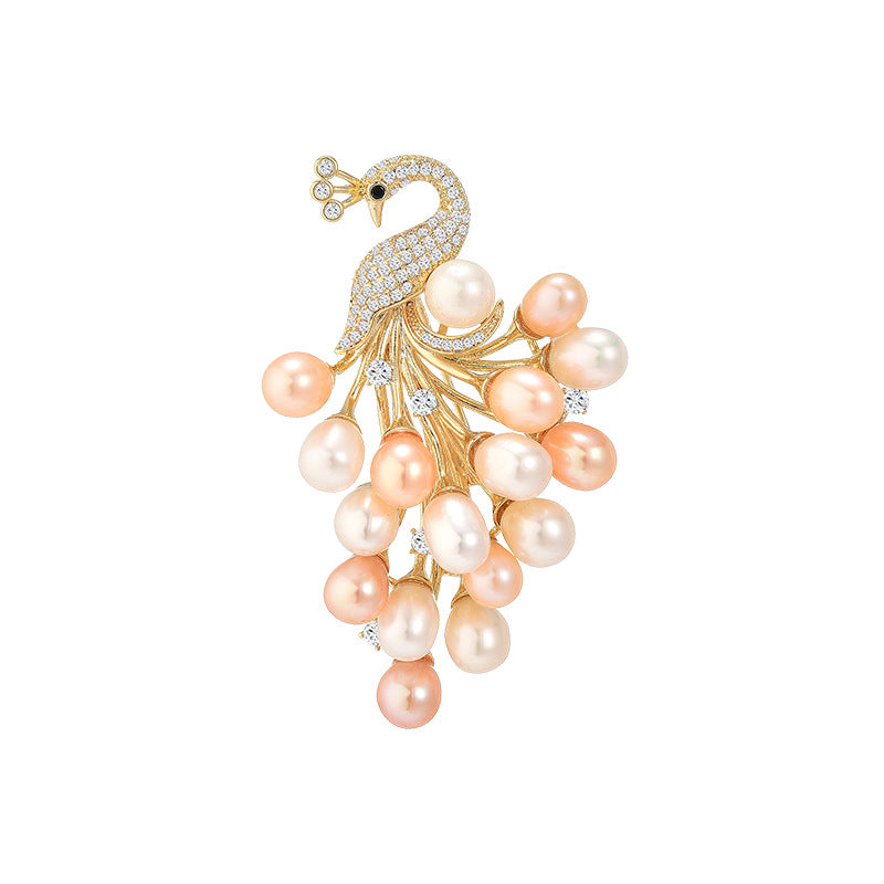 Freshwater Pearl Phoenix Brooch