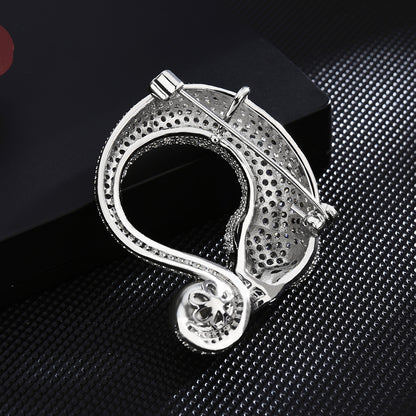 Leopard - Micro-inlaid Animal Brooch