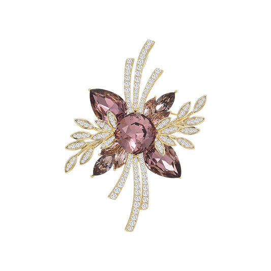 Vintage Crystal Brooch