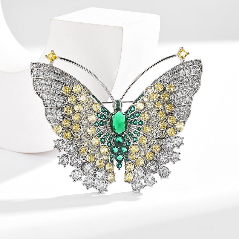 Butterfly Full Zircon Brooch