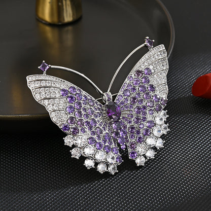 Butterfly Full Zircon Brooch