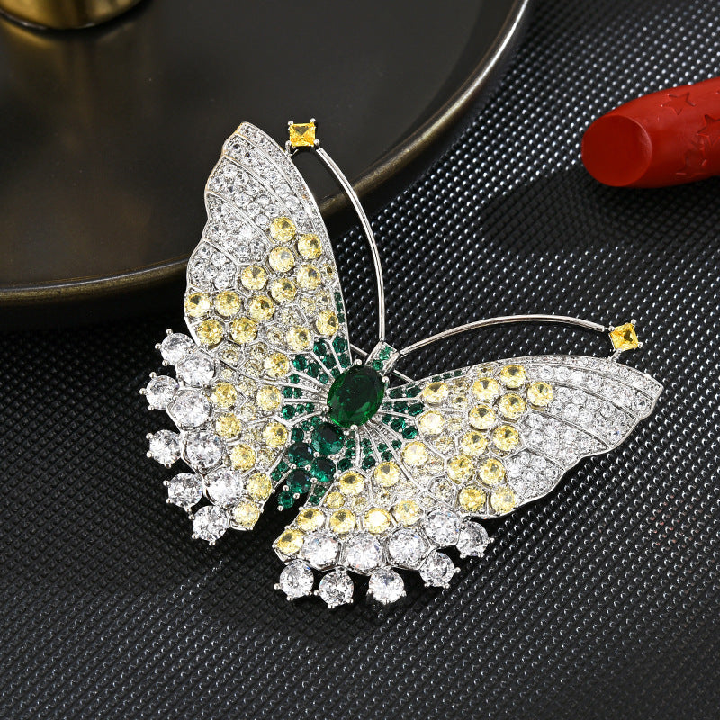 Butterfly Full Zircon Brooch