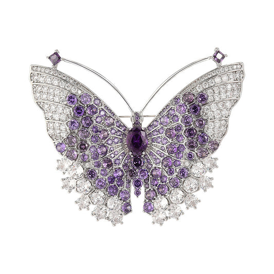 Butterfly Full Zircon Brooch