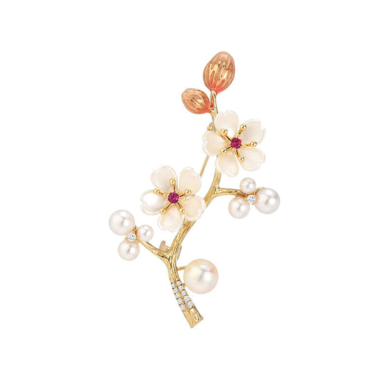 Classic Plum Blossom Brooch