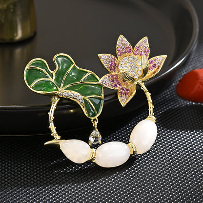 Lucky Lotus Brooch