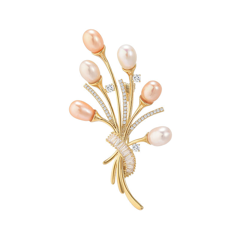 Freshwater Pearl Balloon Brooch