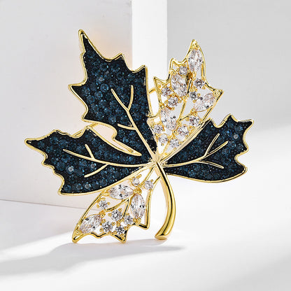 Retro Maple Leaf Brooch