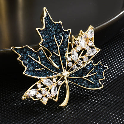 Retro Maple Leaf Brooch