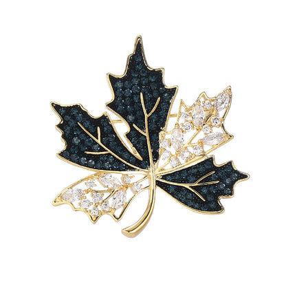 Retro Maple Leaf Brooch