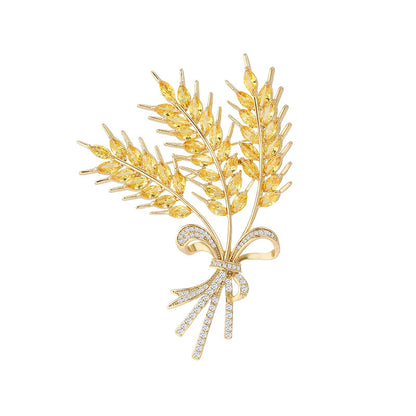 Harvest Ear of Wheat Brooch