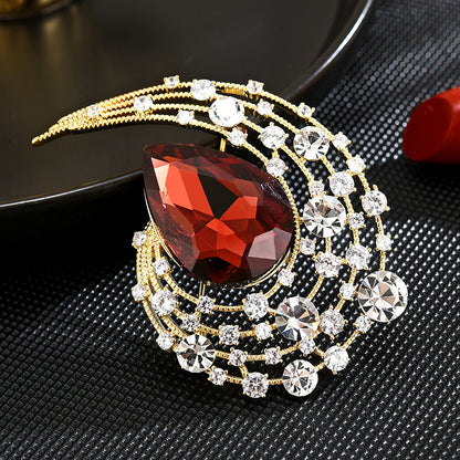 Crystal Fashion Angel Eye Brooch