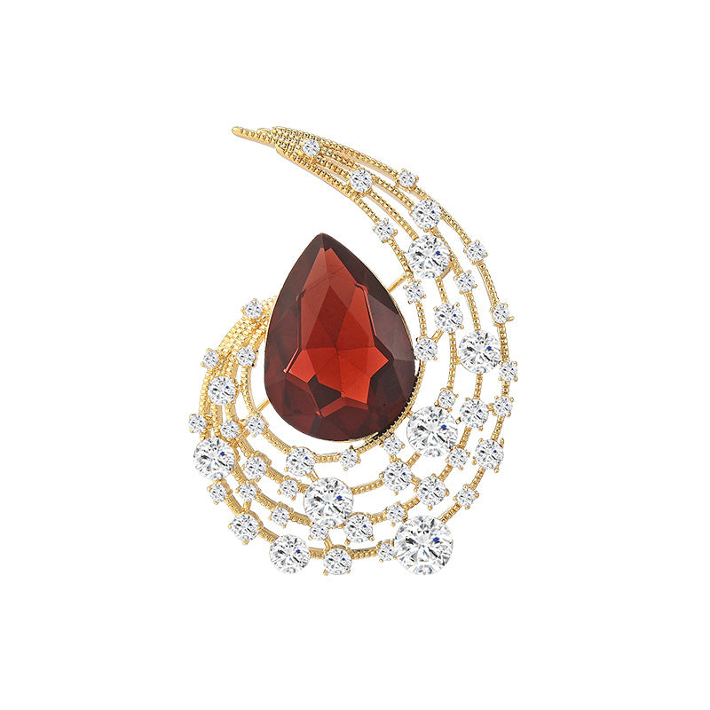 Crystal Fashion Angel Eye Brooch