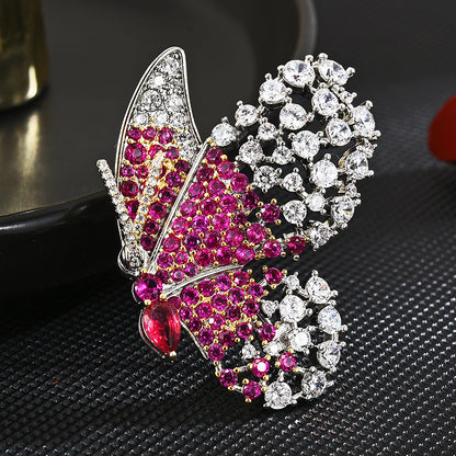 Bicolor Butterfly Brooch