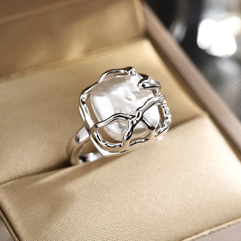 Square Snake Open Ring