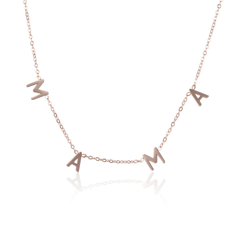 MAMA Letter Chain Necklace