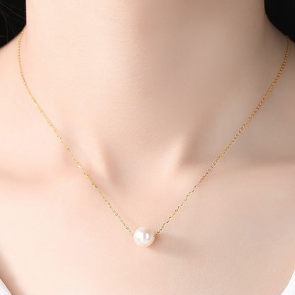 Sliding Single Freshwater Pearl Necklace