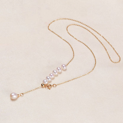 Freshwater Pearl Y Drop Necklace