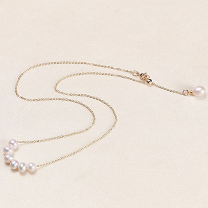 Freshwater Pearl Y Drop Necklace