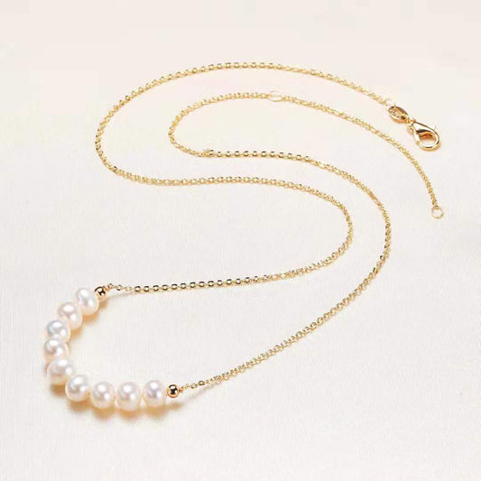 Classic Freshwater Pearl Smile Necklace