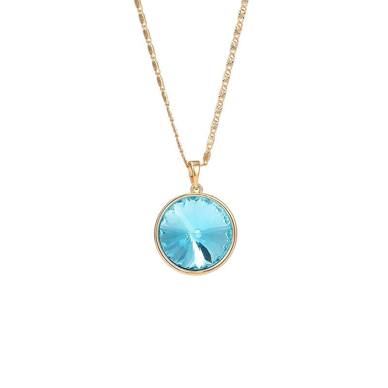 Paris Blue Cone Crystal Necklace