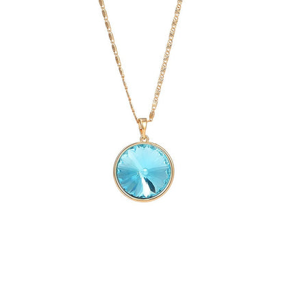 Paris Blue Cone Crystal Necklace