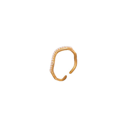 Pearl Wave Open Ring