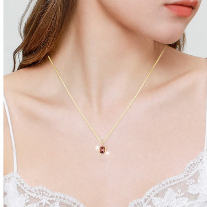 Rectangle Crystal Necklace