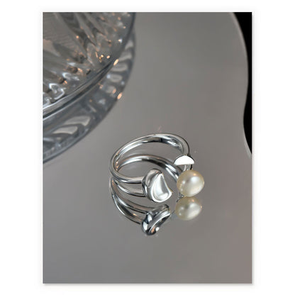 Freshwater Pearl Dome Open Ring