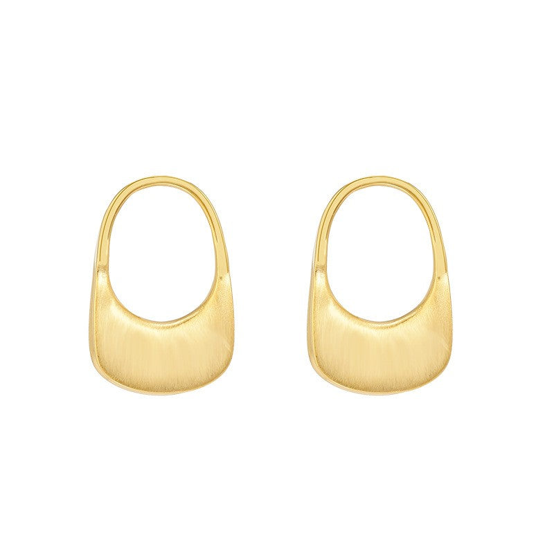 Gold Should Bag Stud Earrings