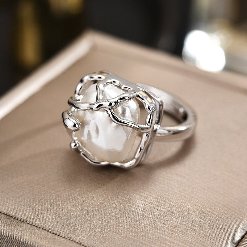 Square Snake Open Ring