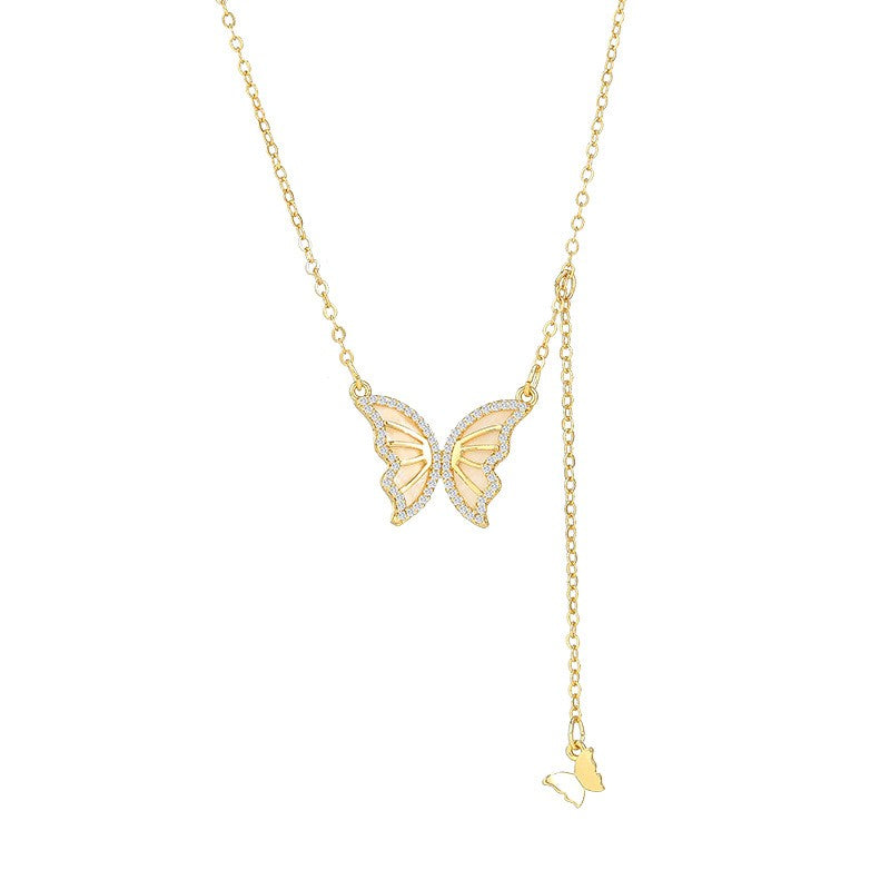 Double Butterfly Sapphire Necklace