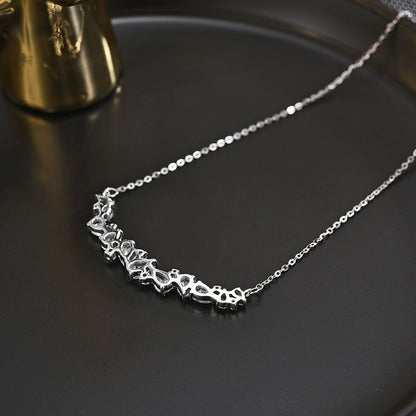 Full Zircon Smile Necklace