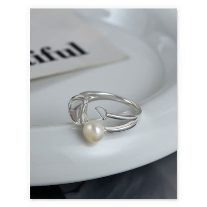 Freshwater Pearl Dome Open Ring