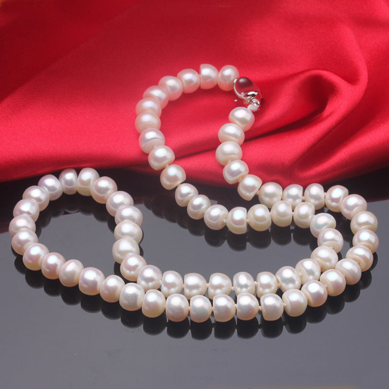 AAA Flawless High-Luster Freshwater Pearl Necklace