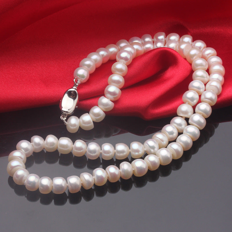 AAA Flawless High-Luster Freshwater Pearl Necklace